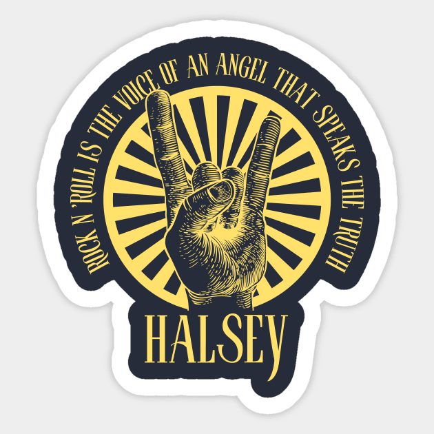 Halsey Sticker by aliencok